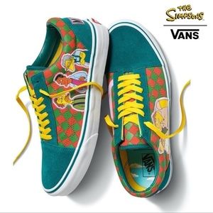 Limited Edition! Vans X The Simpsons Green Sneaker